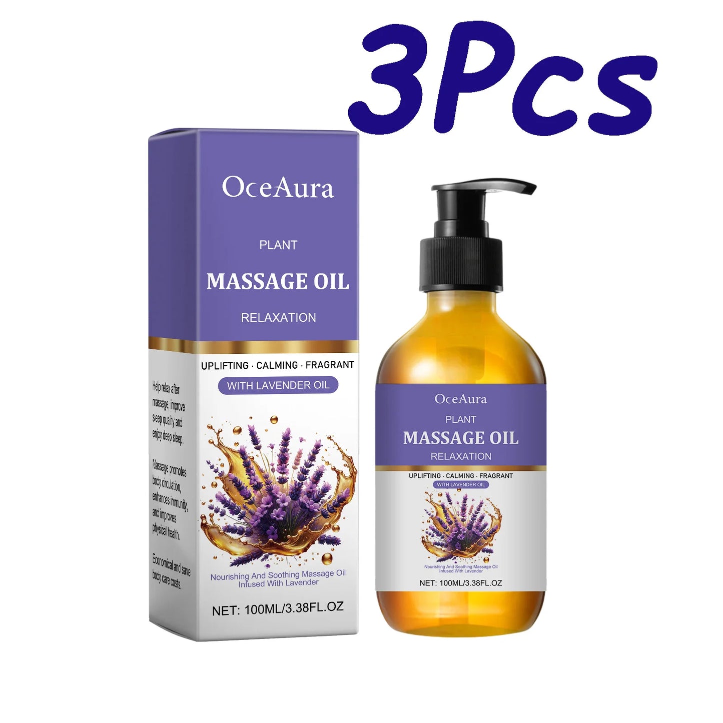 Lavender massage oil 100 mL / 3.4 fl oz